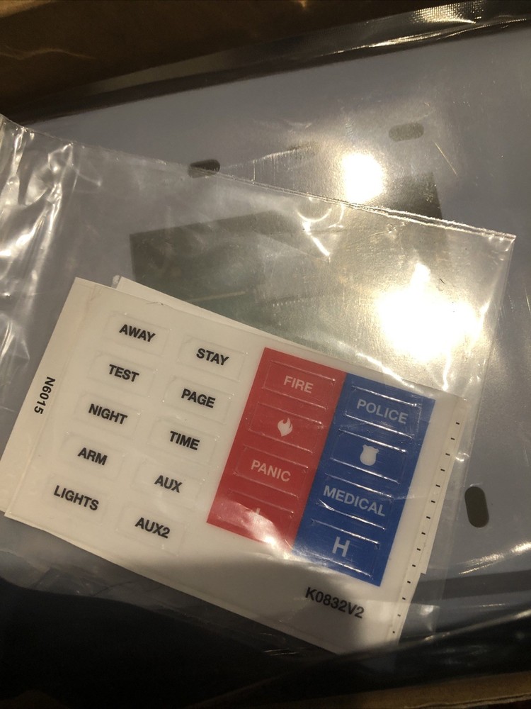 Alpha Keypad 6160 Home Display Alarm Custom Panel - White