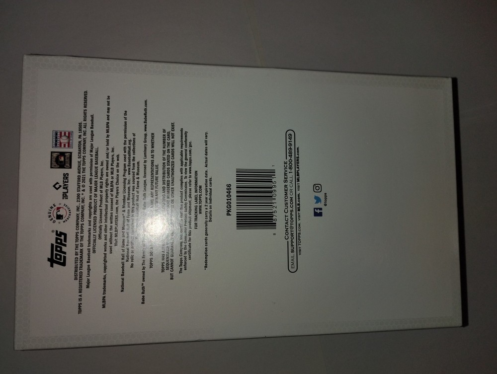 2021 topps series 2 hobby empty box