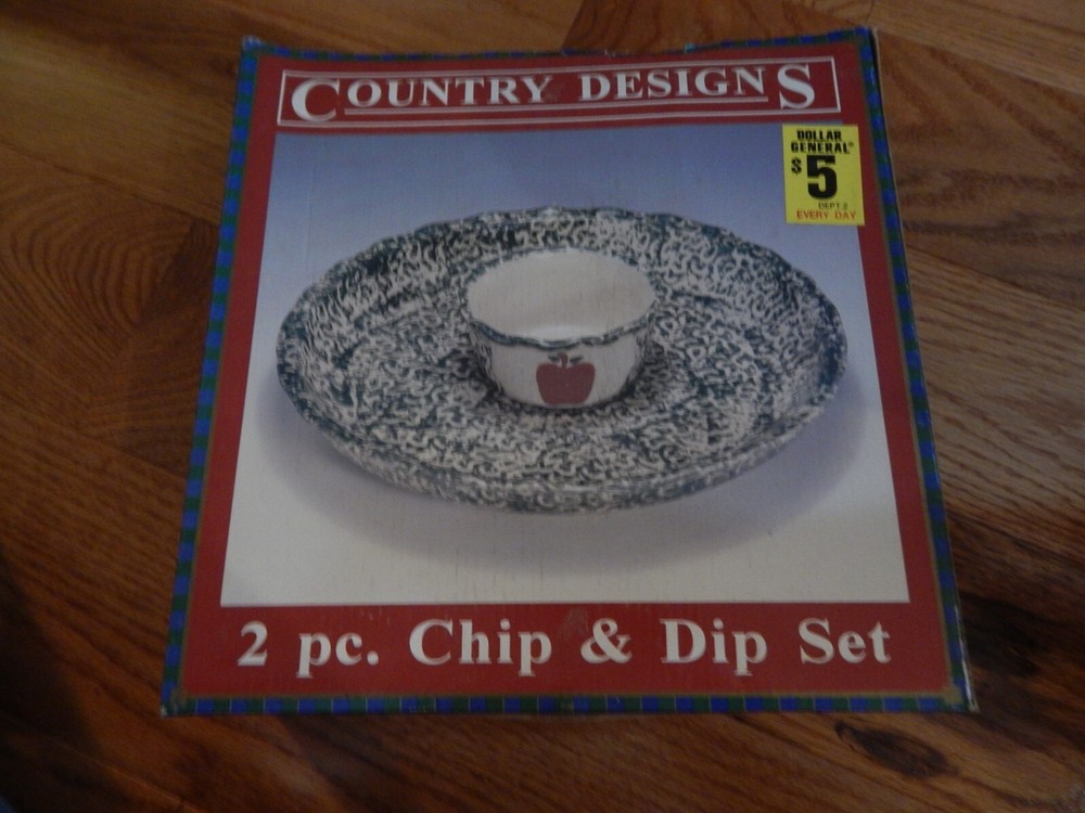 Apple Sponge Design CHIP & DIP Set
