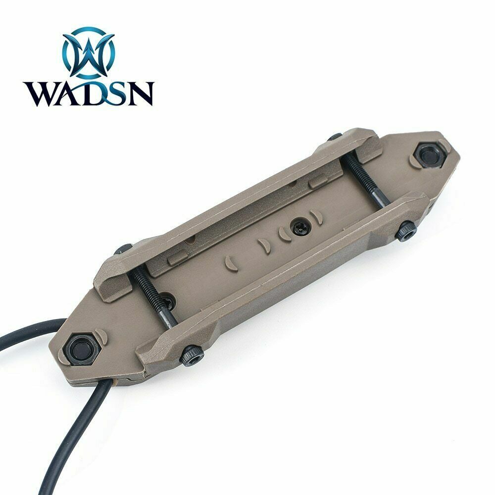 Tactical Flashlight Pressure Switch Mount 3.5mm Plug Dual Button Remote Light SW