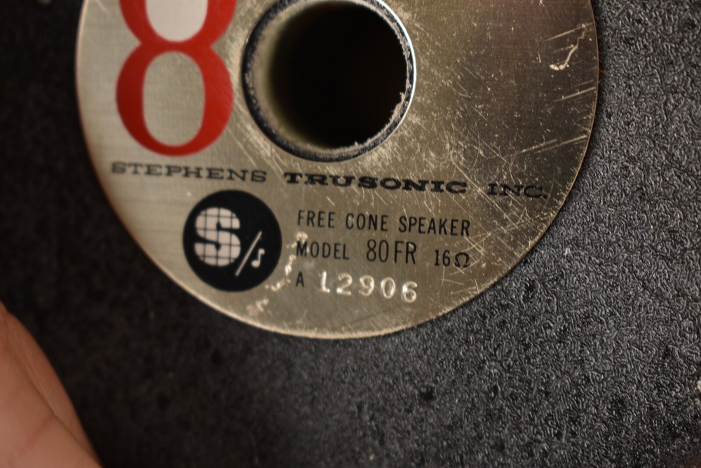 Single Vintage Stephens Trusonic 80FR 8" Speaker 16Ω