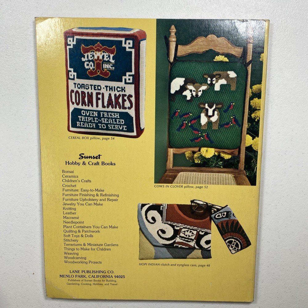 Needlepoint Techniques and Projects A Sunset Book 1st Printing 1977