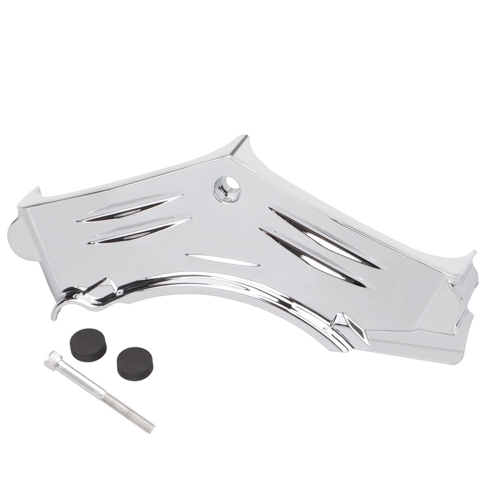 Chrome ABS Plastic Cylinder Base Cover Fit For Harley Dyna Softail Fat Boy FLSTF
