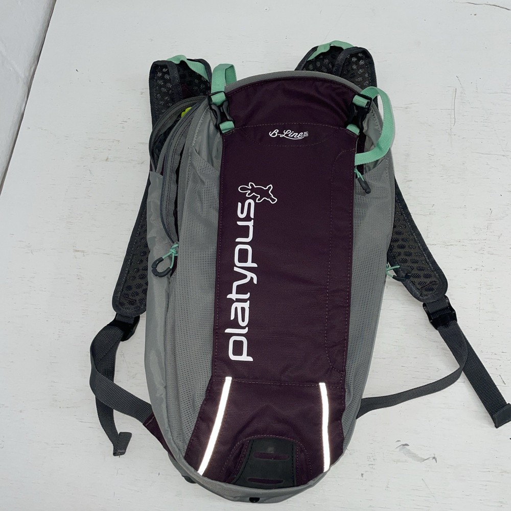 Platypus B-line Xc 8.0 Camelback Backpack Hydration Pack Burgundy / Gray