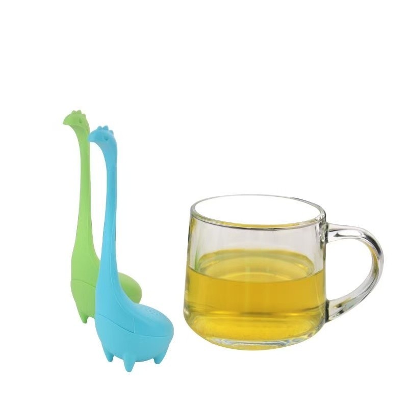 2 Pack Cute Tea Infuser Turquoise Long Handle Steeper Diffuser Silicone New US