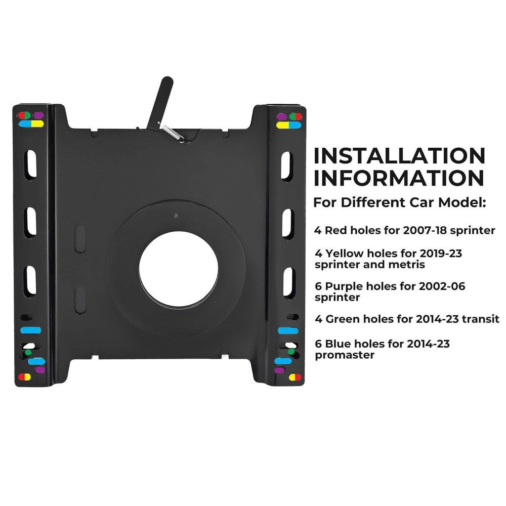 Pair Seat Swivel Base For Benz Sprinter/Ford Transit 02-23 Left Right Passenger