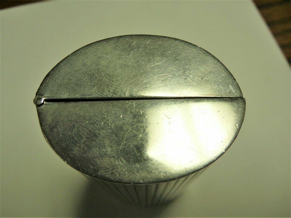 Napier Sterling Silver Cigarette Case with Gold Wash Interior
