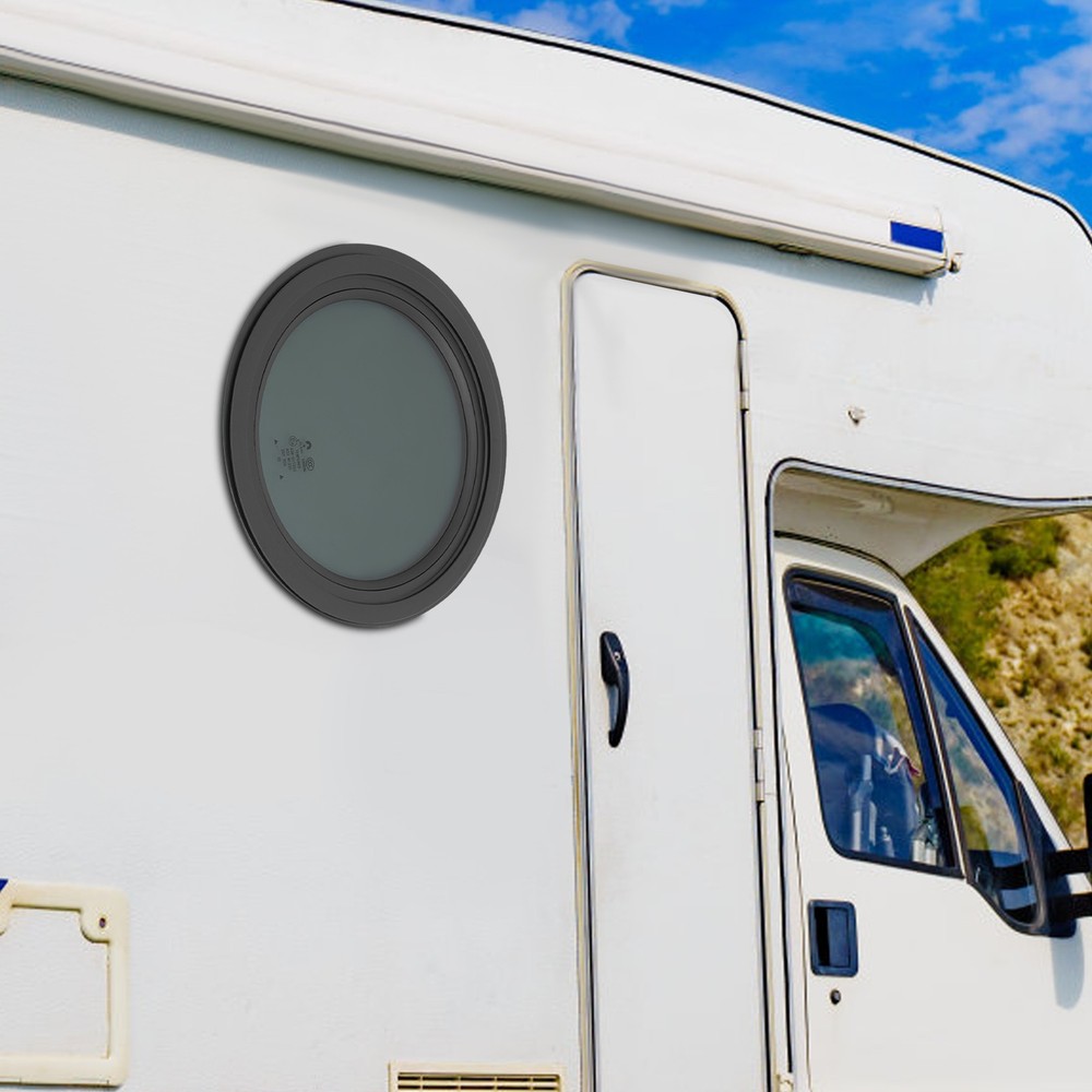 Round Fixed RV Window RV Window Replacement Round Venting Window With Trim Ring