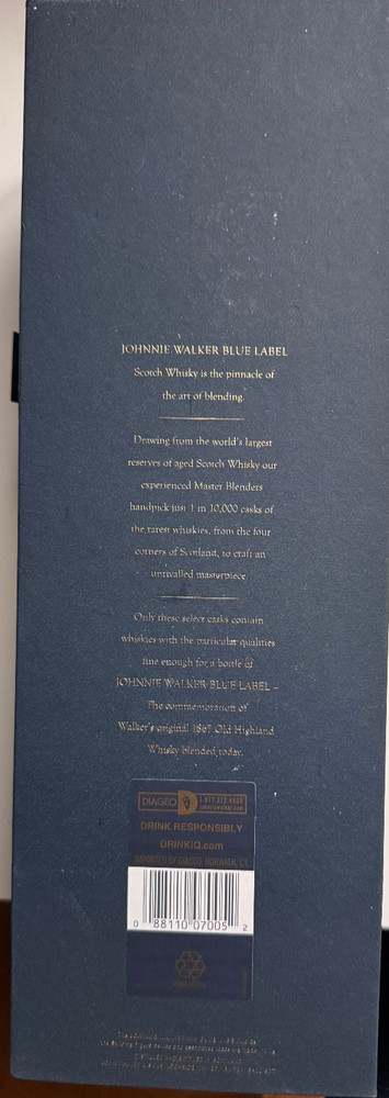 Johnnie Walker Blue Label BOX ONLY