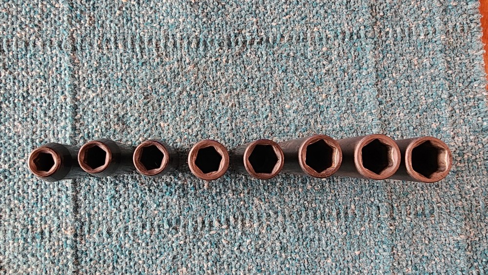 8-Piece Performance Tool 1/2" Drive 6-pt Deep Impact Sockets! Chrome- Vanadium!