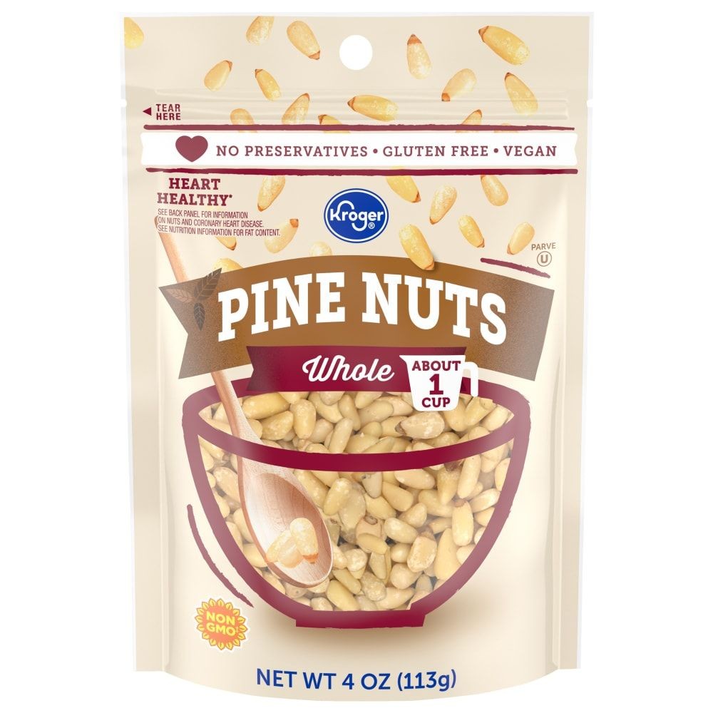 Kroger Whole Pine Nuts 4 oz - Pack of 3
