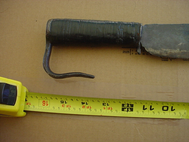 Old Hand Forged Heavy Hooked Blade Knife Machette