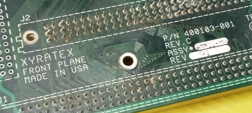 XYRATEX FRONT PLANE P/N 400103-001.