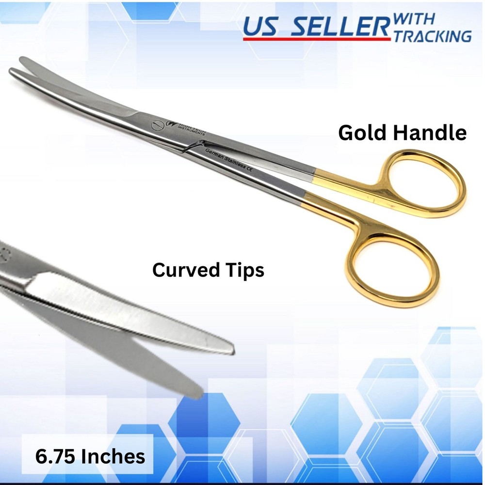 Mayo Scissors 6.75" Curved Surgical Dissecting Veterinary Instruments OR Grade