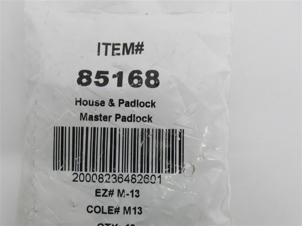85168 , House & Padlock Key Blanks (PK 10)