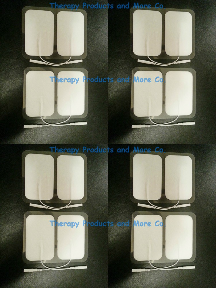 WIRED ELECTRODE MASSAGE PADS RECTANGULAR (16) FOR TENS DIGITAL MUSCLE MASSAGER