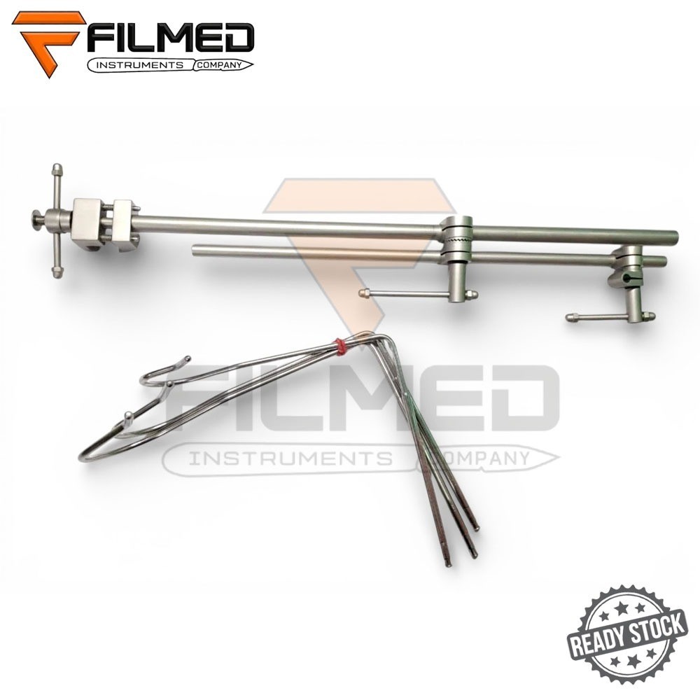 Laparoscopic Nathanson Liver Retractor Rigid with Hook Reusable Instruments