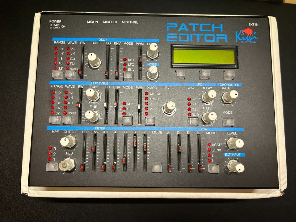 Kiwi Technics Patch Editor, synthesizer programmer, analog synths midi interface