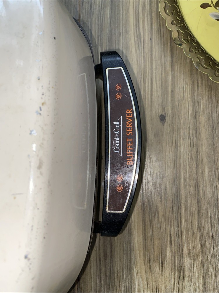 Sears Counter Craft Electric Skillet Buffet Server