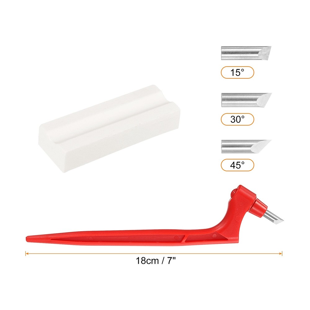 Craft Cutting Tools 15/30/45 Degree Blades 360° Rotating Blade, Red
