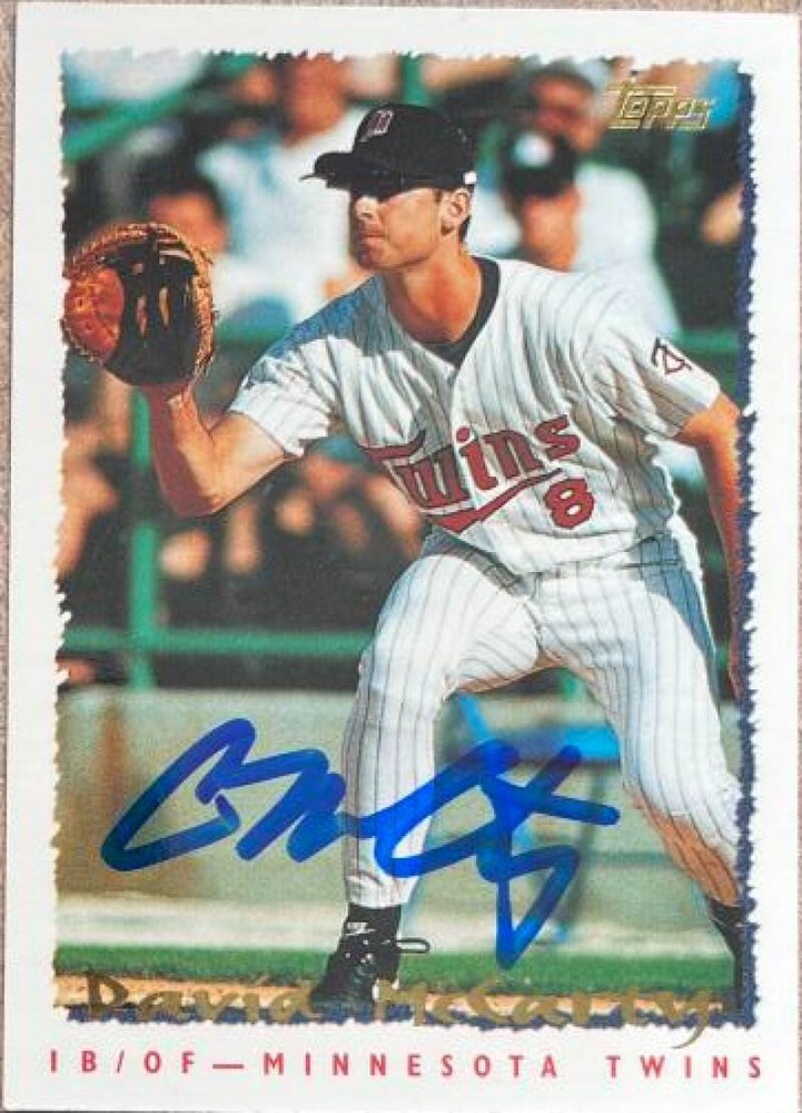 David McCarty Autographed 1995 Topps #98