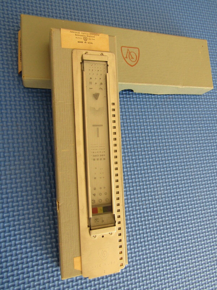 American Optical Company #22 slide project-o-chart slide