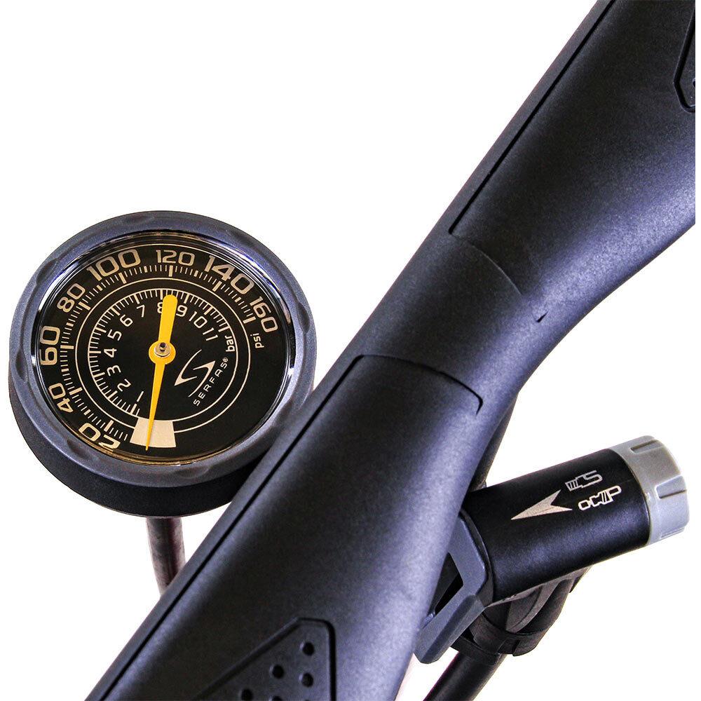 Serfas FP-T3 Air Force Tier Three Floop Pump Red