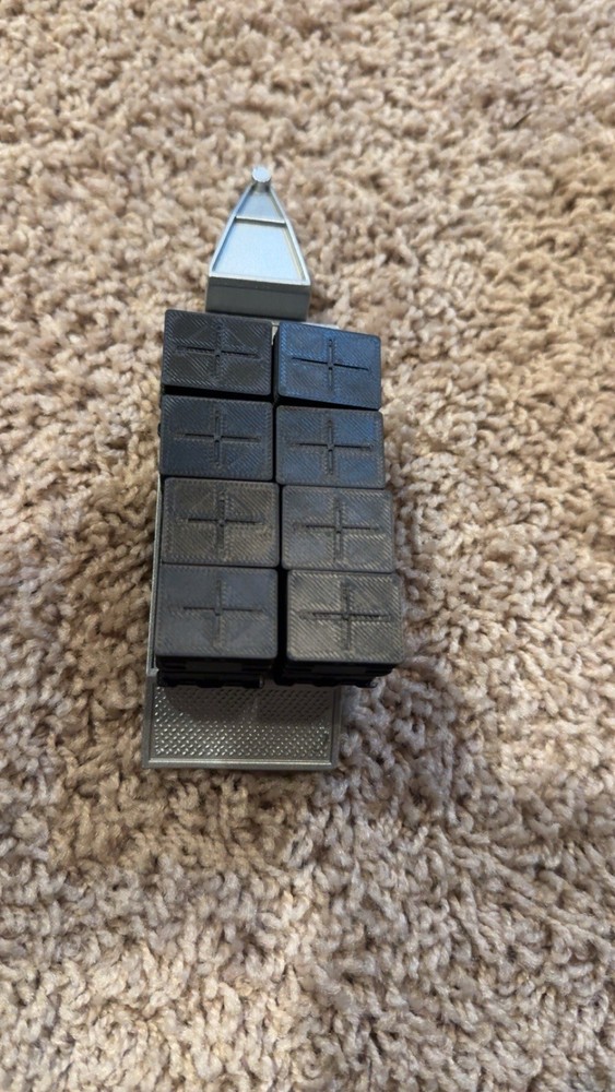 8 Black Probox Seed Boxes 1/64th Scale
