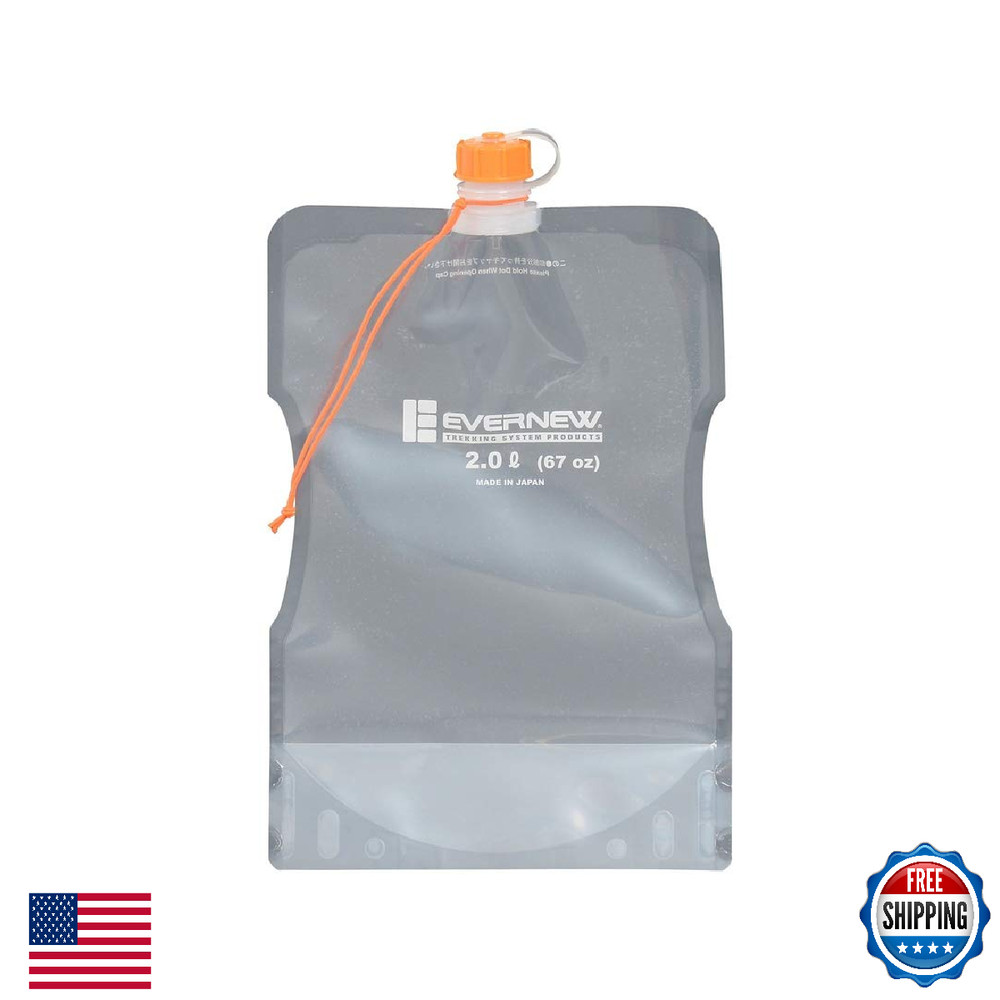 Evernew Water Carry System, 2000ml, Shock Cord, 3-Layer Polyethylene