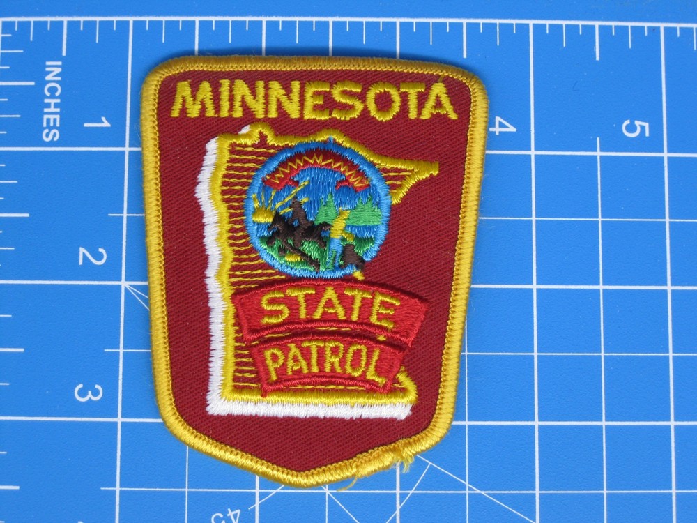 Minnesota State Patrol Police patch small-S