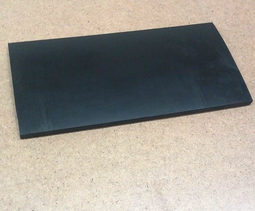 Neoprene Rubber Sheet  Solid 1/2" Thick x 8-1/2" x 11" Rect Pad  60 Duro Std