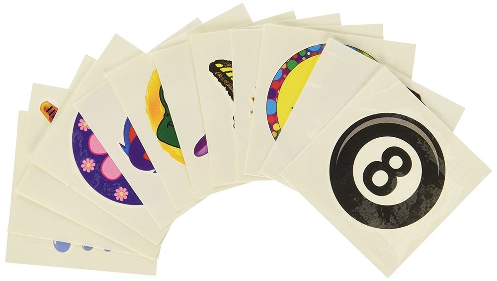 RINCO Temporary Assortment Tattoo (144 Piece)
