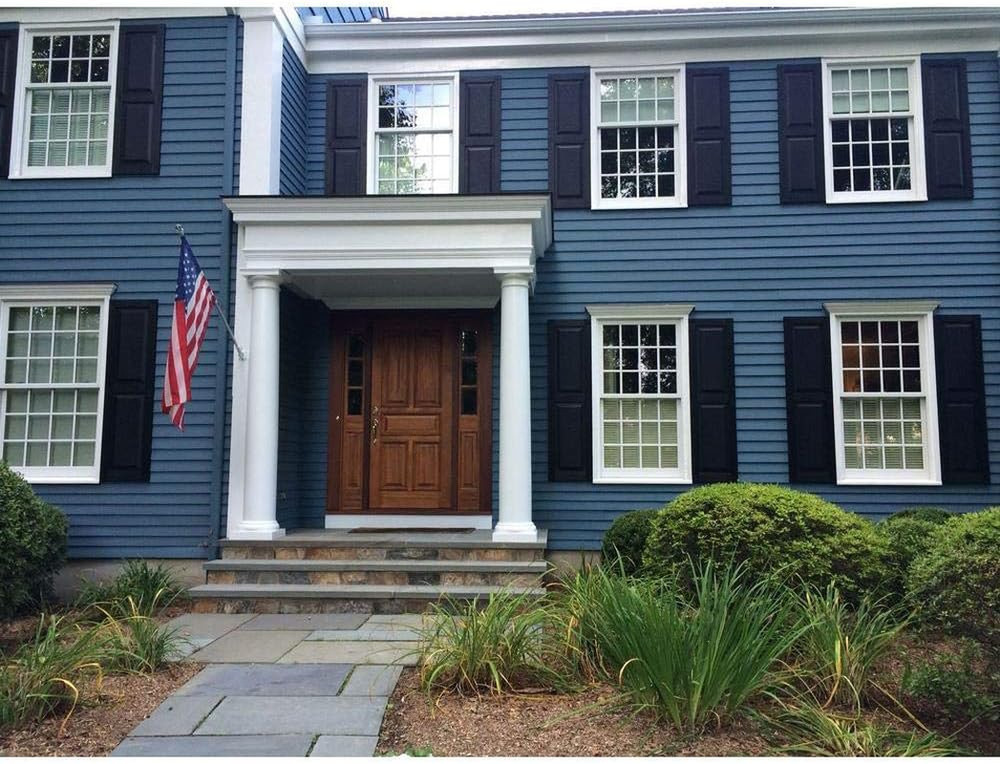 Custom White Raised Panel Shutters - 14.5"W x 36"H (Pair)