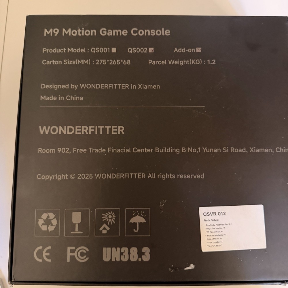 Wonder Fitter M9 M9VR Electronic VR Pistol Controller Meta Quest