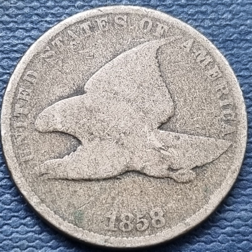 1858 Flying Eagle Cent 1c Circulated #97073