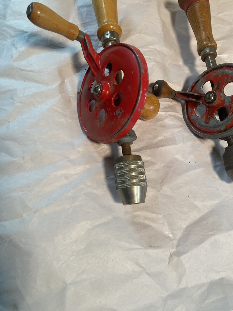 2 Vintage Egg Beater Hand Drills