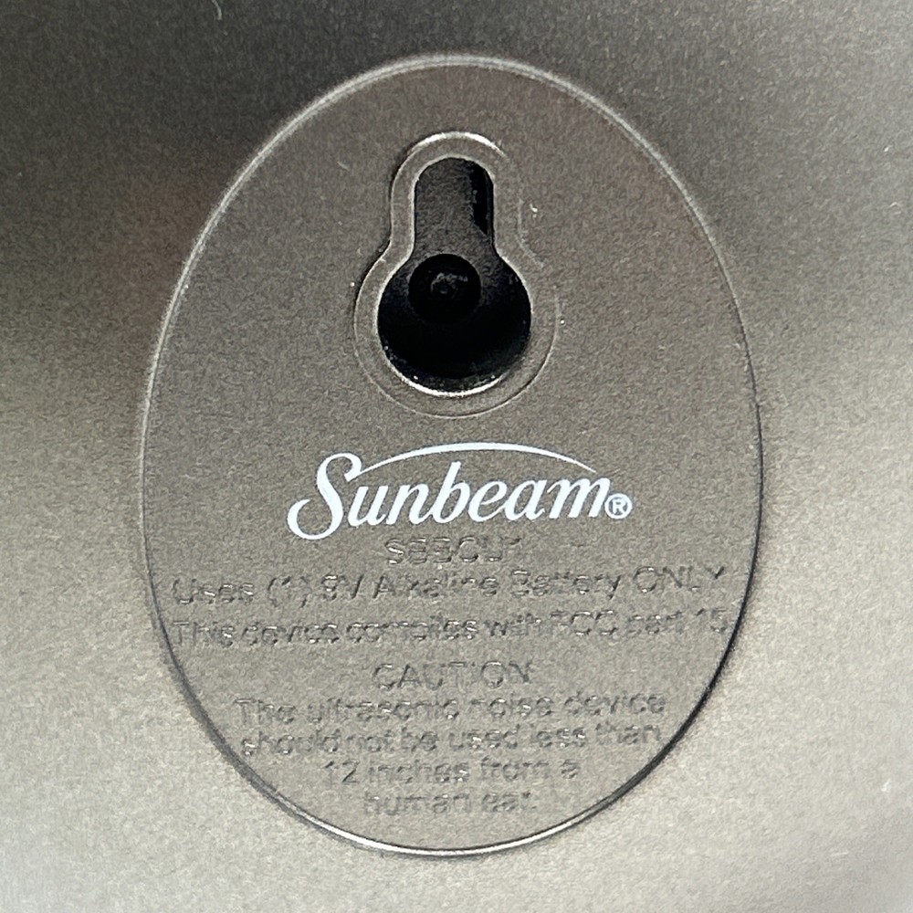 Sunbeam Sonic Egg - Ultrasonic Bark Control Device, SBBCU1, Tested and Working