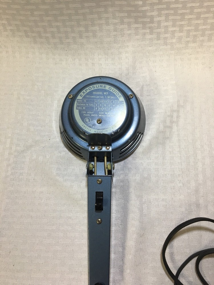 Adams Flood/Spot Movie light with case. Exposure Light.