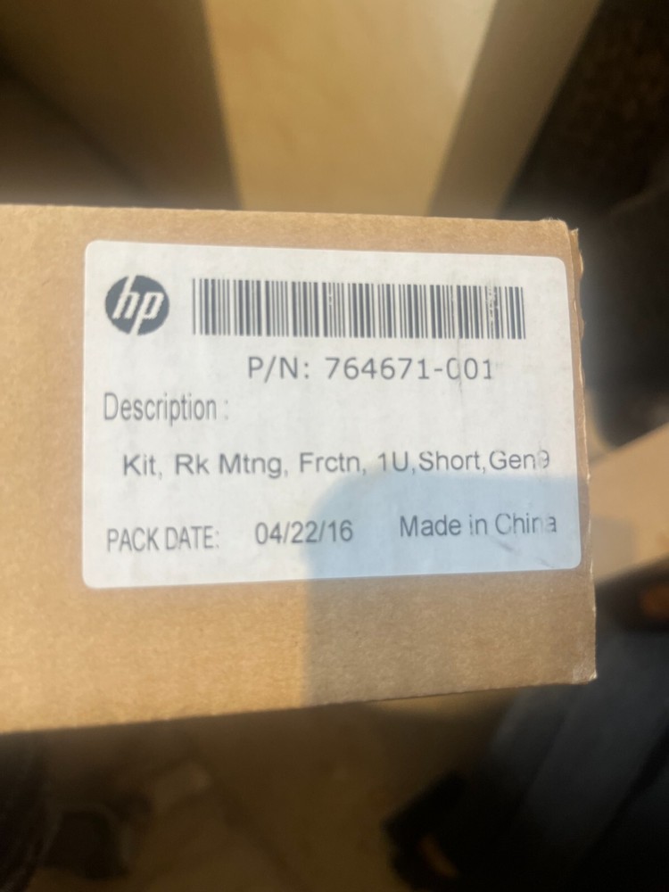 HP Quick Deploy Rail System Kit, Rk Mtng, Frctn,1U, Short, Gen9