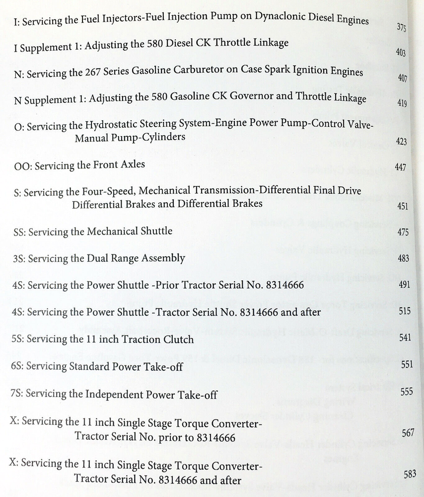 Case 580 Ck Tractor Loader Backhoe Service Repair Manual Construction King 580Ck