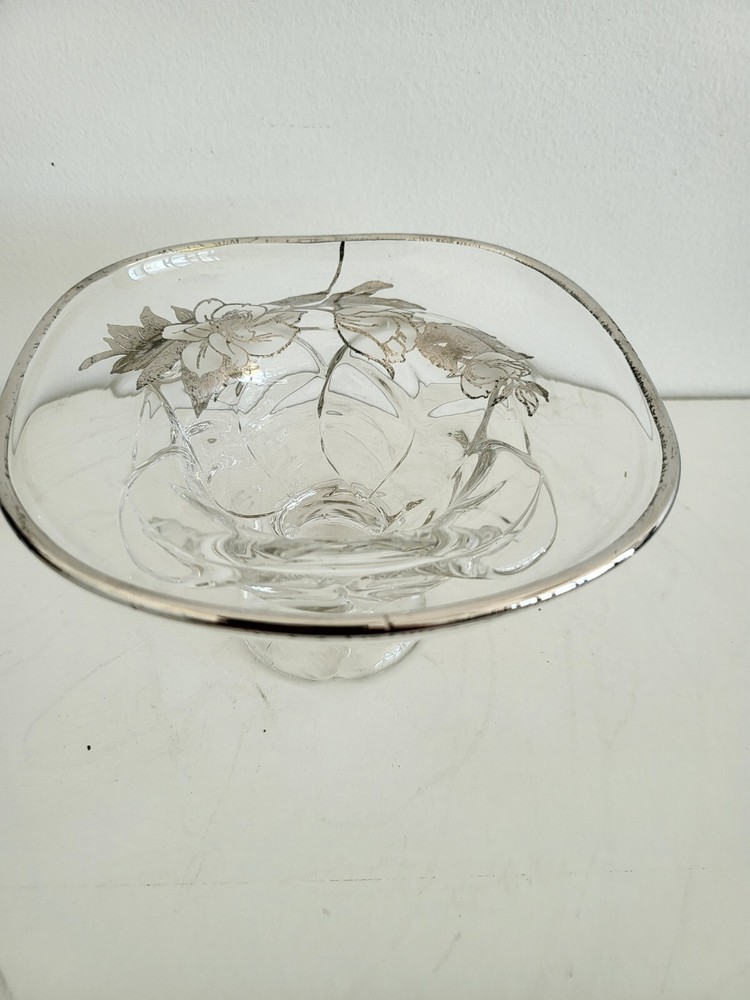 Silver Overlay Glass