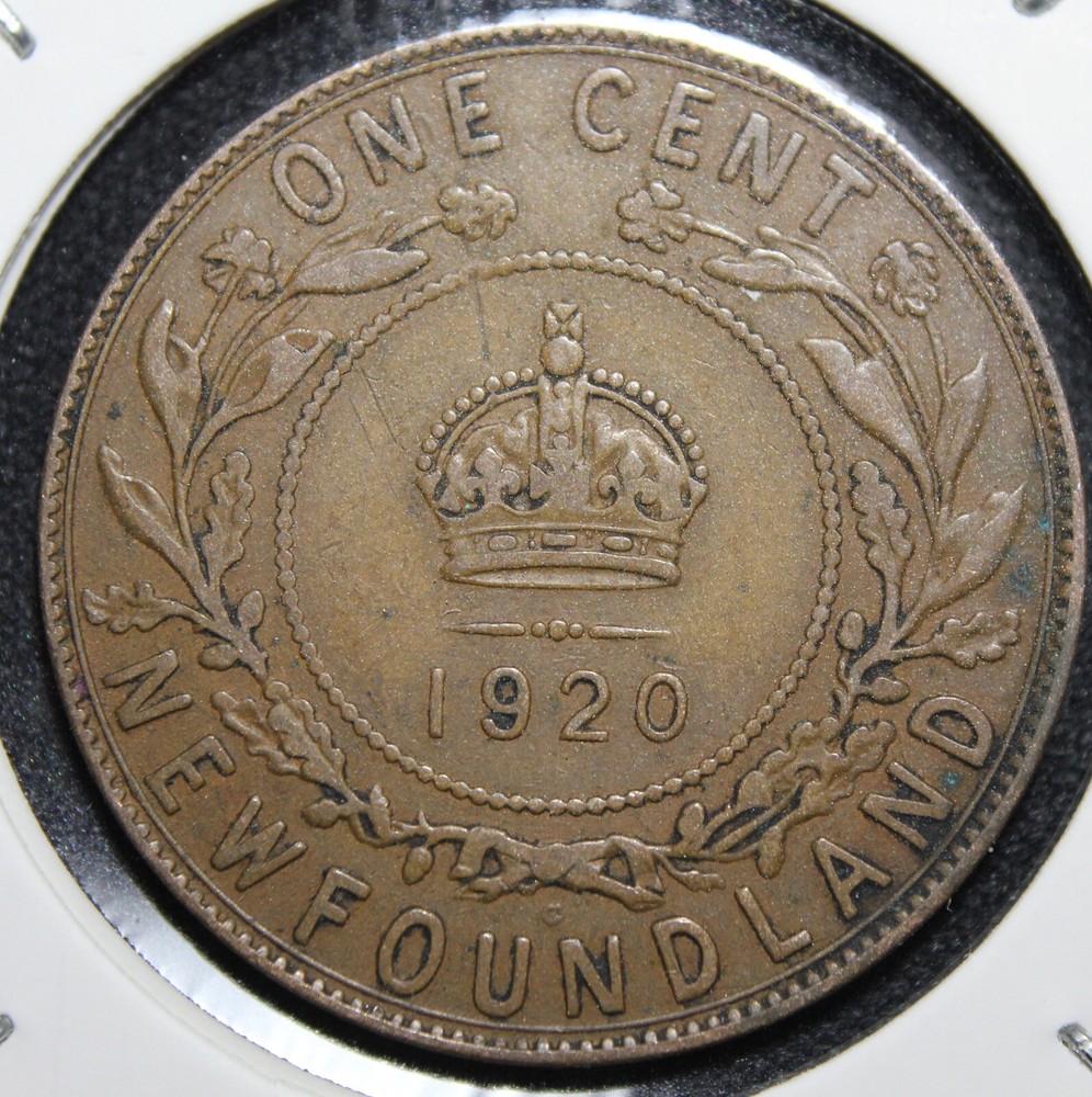 1920 C Newfoundland Large Cents George V