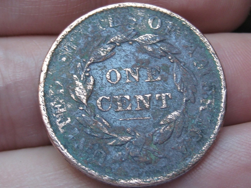 1837 Matron Head Large Cent Penny- Fine Details, Plain Cord Medium Letters