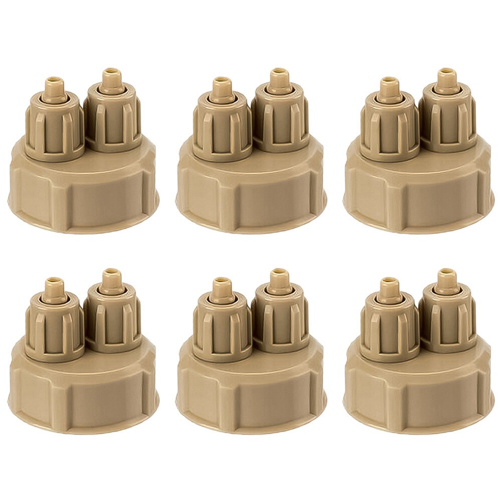 6Pcs DIY Reactor CO2 Generator for Plants Carbon Dioxide Diffuser Bottle Cap