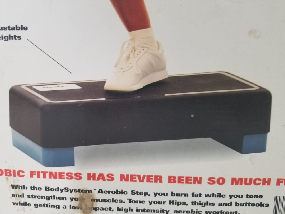 Step N' Shape Body Step Aerobic Exercise Stepper w/Riser -