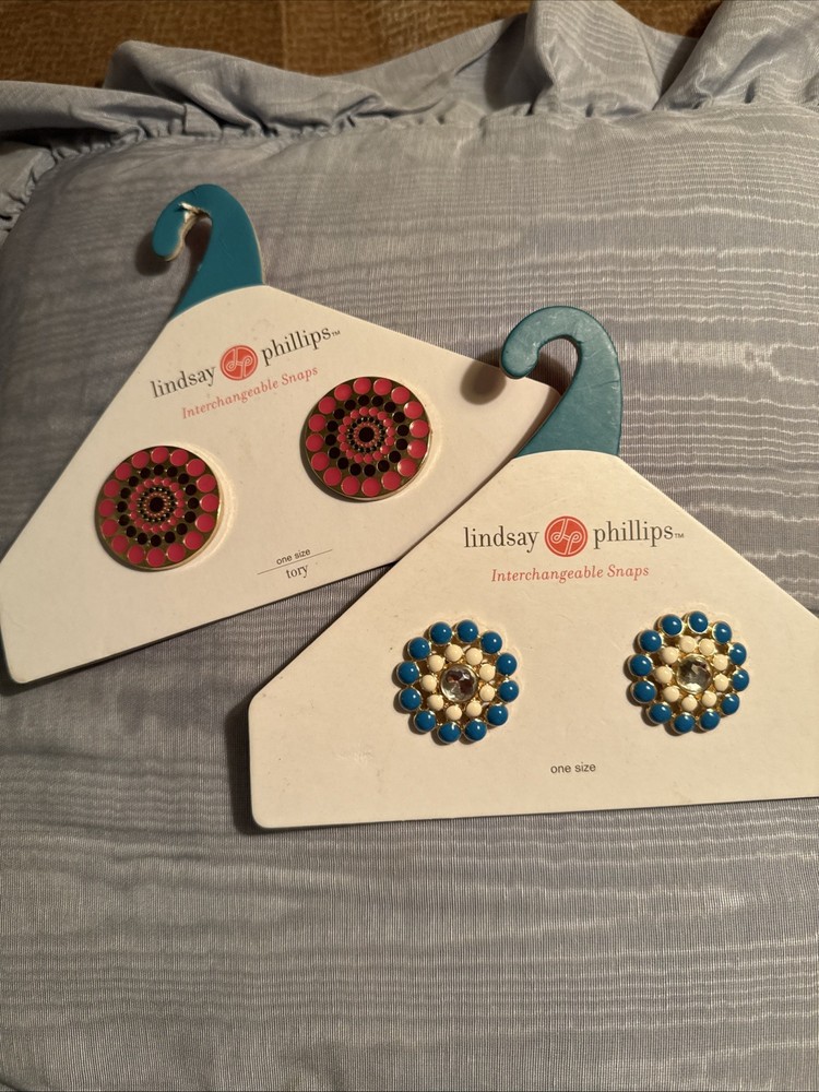 Lindsay Phillips Interchangeable Snaps for Switch Flops. New On Original Packing