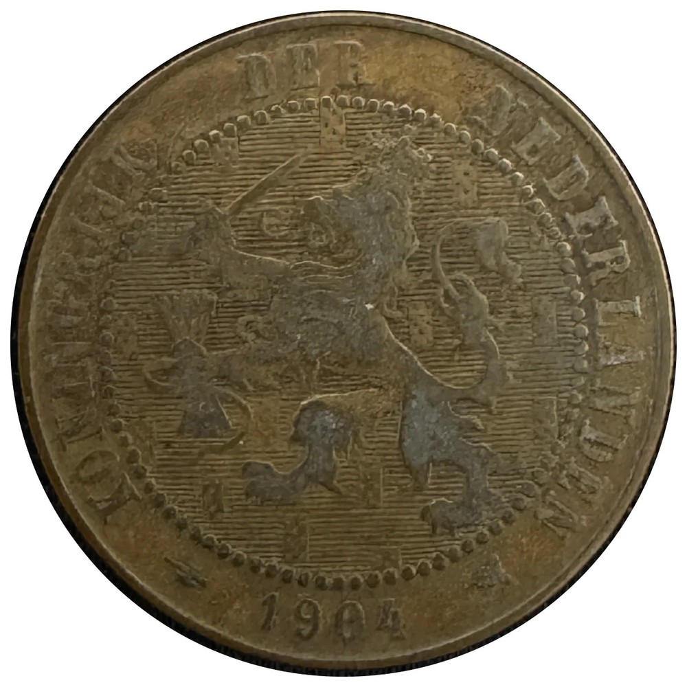 Netherlands 1904 2½ Cents Bronze - VF