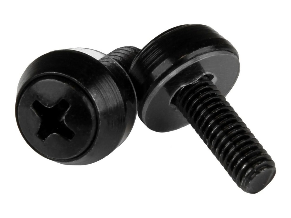StarTech M5 x 12mm - Mounting Screws - 100 Pack, Black