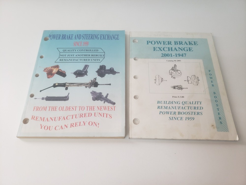 LOT Power Brake Exchange Catalogs Steering