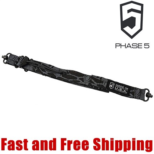 Phase 5 Tactical Quick Adjustable 2-Point Rifle Sling w/QD swivel-Kryptek Typhon